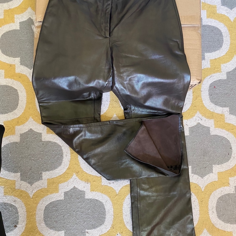 Like NEW Brown Leather Cache pants